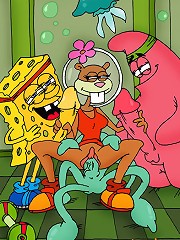 Sponge Bob And His Friends Decide To Gangbang Sandy